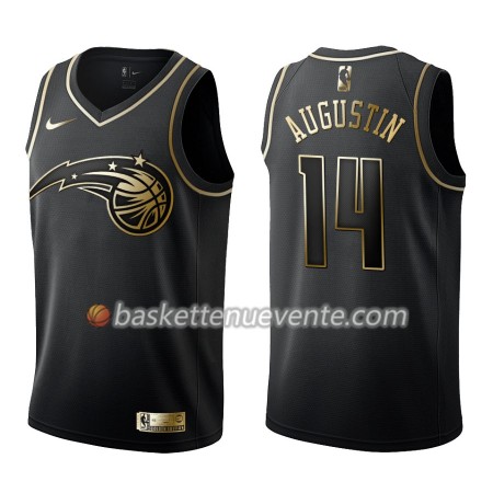 Maillot Basket Orlando Magic D.J. Augustin 14 Nike Noir Gold Edition Swingman - Homme